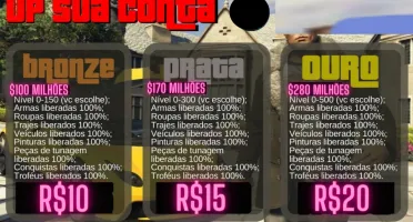 Gta V Online Pc - Up 100% Completo Na Sua Conta
