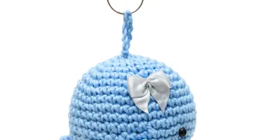 Baleia Azul de Lacinho em Amigurumi