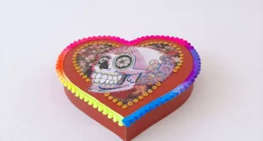 Quadro Box Caveira Mexicana 1