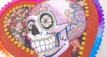Quadro Box Caveira Mexicana 1