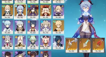 AR 56 HUTAO+HOMA/GANYU+AMOS/MONA/VENTI/ ZHONGLI/KLEE/JEAN
