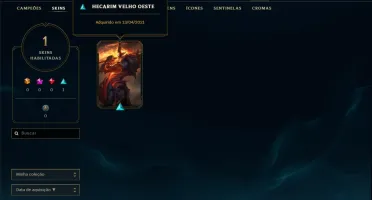 Conta Diamante 3 com 61% de winrate, 25 champs 1 skin