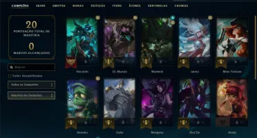 Conta Diamante 3 com 61% de winrate, 25 champs 1 skin