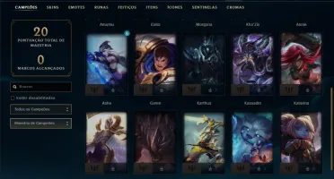 Conta Diamante 3 com 61% de winrate, 25 champs 1 skin