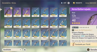 Conta Genshin Impact AR16, Hutao e Xingqiu