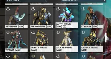 Conta warframe criada em 2015 mr25