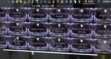 Conta warframe criada em 2015 mr25