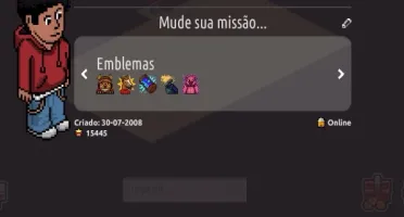 Vendo conta Habbo 2008 com muitos visuais