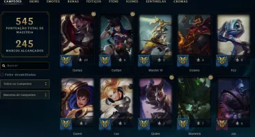 CONTA DIAMANTE 4 LOL / 138 SKINS