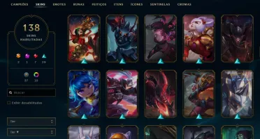 CONTA DIAMANTE 4 LOL / 138 SKINS