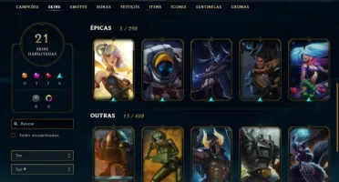 CONTA GOLD 2 / LVL 171 / SKINS / CAMPEÕES+++