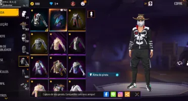 Conta De Free Fire Muito Gemada