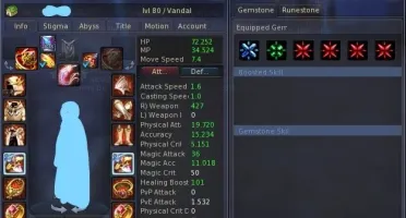 Conta no Aion