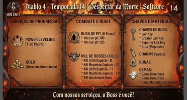 Diablo 4 Temporada 14 - Despertar da Morte - Softcore