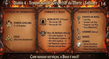 Diablo 4 Temporada 14 - Despertar da Morte - Softcore