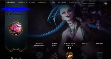 conta lol semi nova otima pra smurf