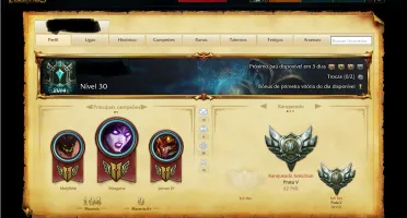 CONTA LEAGUE OF LEGENDS 2014, DIAMANTE S4, GOLD S5, GOLD S6!