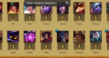 CONTA LEAGUE OF LEGENDS 2014, DIAMANTE S4, GOLD S5, GOLD S6!