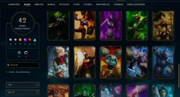 Prata 2 com 50 Champs e 42 Skins ( Mais de 30 Jogos )