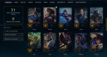 Prata 2 com 50 Champs e 42 Skins ( Mais de 30 Jogos )