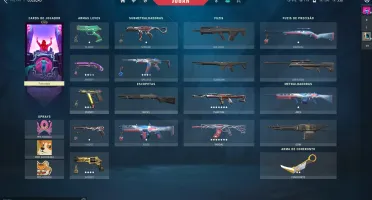 CONTA VALORANT PLAT 1 (COM SKINS) - R$520 GASTOS