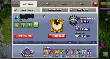 CV 15 - CoC (Nv. 201) {22 Tropas Full | 6 Construtores}