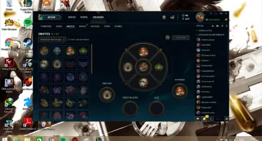 League Of Legend Lv 51 Prata 2 50 Champions 9 Skins 6Emote