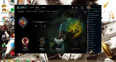 League Of Legend Lv 51 Prata 2 50 Champions 9 Skins 6Emote