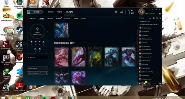 League Of Legend Lv 51 Prata 2 50 Champions 9 Skins 6Emote