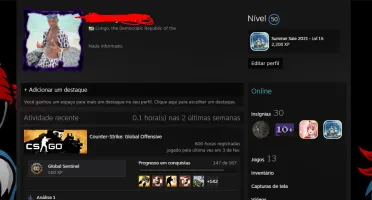 Conta steam lvl 50 17 anos