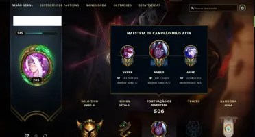 Conta ouro 3 com 200 skins e TODOS os champs