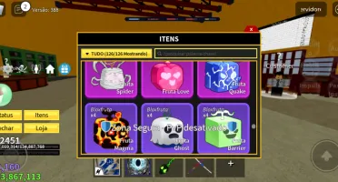 Conta Blox Fruits Muito Rara!! 494M Money, Todas Gamepass!!
