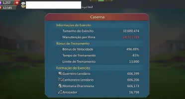 Conta Lords Mobile T4 528m 11m de Tropas (Migra até 1093)