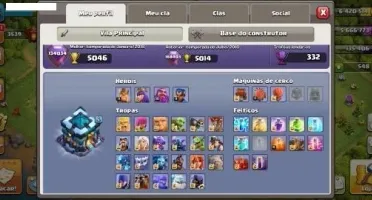 Conta Clash Of Clans CV13 Com tropas full, so falta os muros