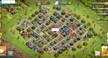 Conta Clash Of Clans CV13 Com tropas full, so falta os muros