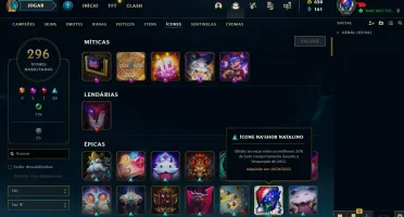 CONTA LOL KAYLE PRATEADA E KAYLE JUIZA ULTRA RARA