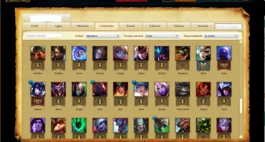 Conta de LOL C / 103 campeões criada na Season 3 / 26 SKINS.