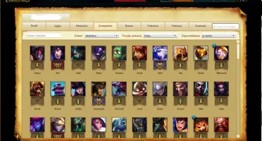 Conta de LOL C / 103 campeões criada na Season 3 / 26 SKINS.