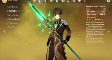 CONTA GENSHIN / KLEE + ZHONGLI + VENTI + JEAN e varios 4*!