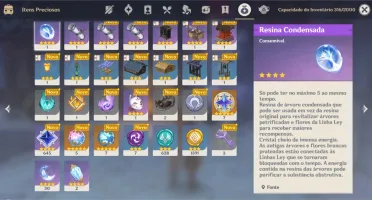 Genshin impact - Conta com 3 personagens 5⭐ com muita missão