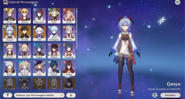 Genshin impact - Conta com 3 personagens 5⭐ com muita missão