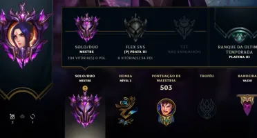 Conta Mestre - 398 skins