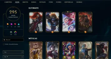 Conta Mestre no LOL, varias skins ( todas do kayn)