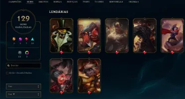 Conta League of Legends 120 skins+