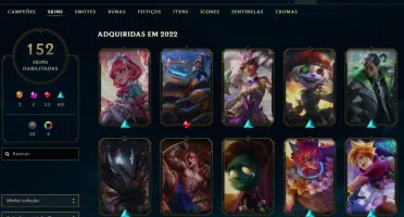 CONTA PLATINA IV COM 152 SKINS