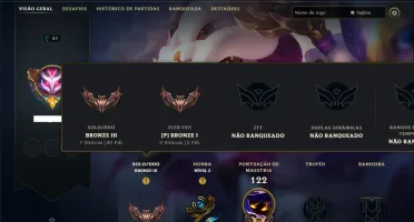 Bronze 3 com 65 Champs e 17 Skins
