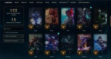 Bronze 3 com 65 Champs e 17 Skins