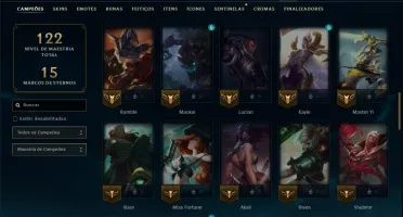Bronze 3 com 65 Champs e 17 Skins