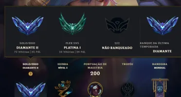 Conta Lol Diamante 2 - 60% WinRate + Skins