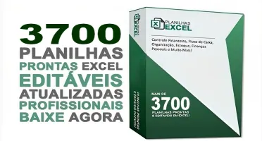 3700 Planilhas Prontas em Excel